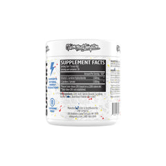 Close-up of L-Carnitine 3000 Powder supplement scoop showing texture