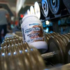 VMI Sports ProtoLyte whey isolate electrolyte pack promotes hydration mid-workout