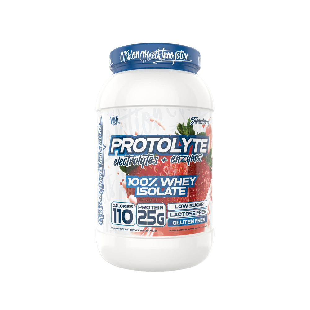 VMI Sports ProtoLyte serving with shaker shows fast recovery potential after workouts