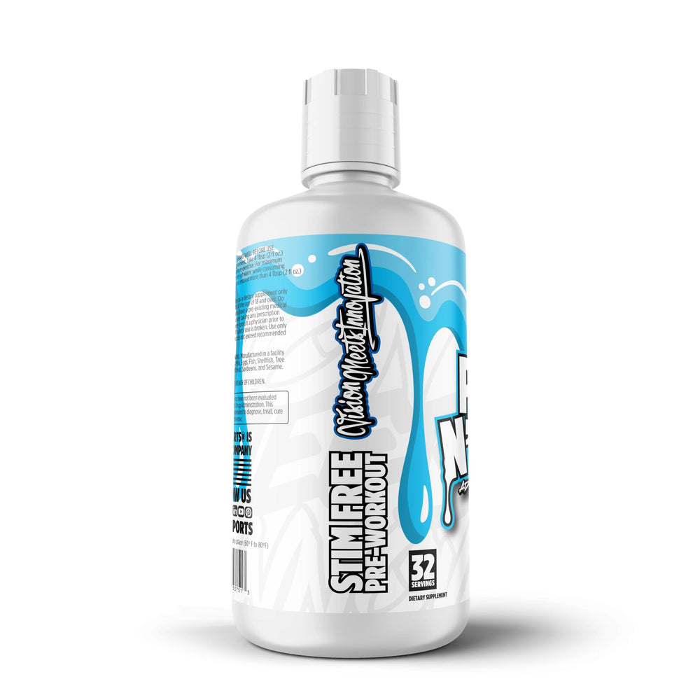 VMI Sports Pump N Flow Blue Shark Gummy flavor close-up, a flavorful, stimulant-free option