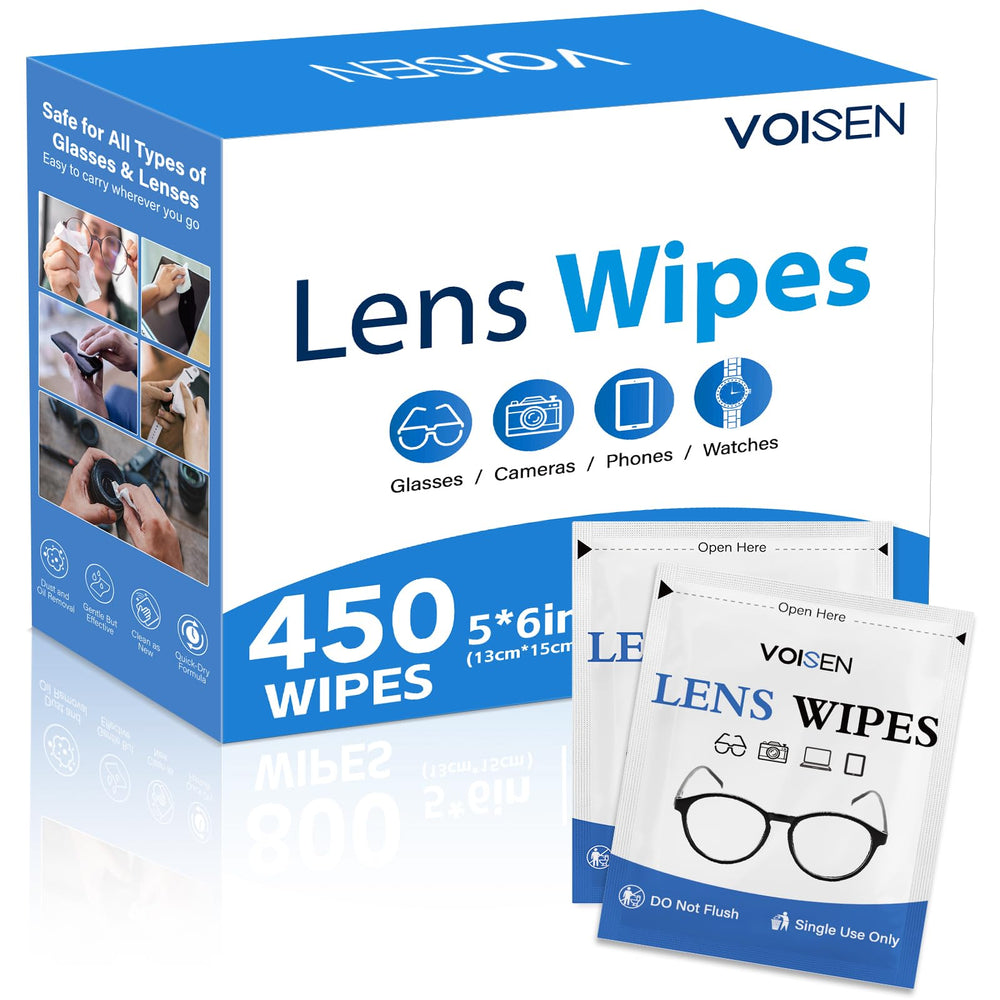 VOISEN Lens Wipes 450-pack packaging box
