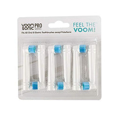 Packaging view of Voom Sonic 6-pack replacement brush heads VM-22049