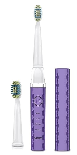 Close-up of Pro 3 toothbrush head and soft Dupont nylon bristles