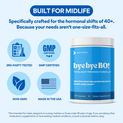 Lifestyle shot of a confident woman after use