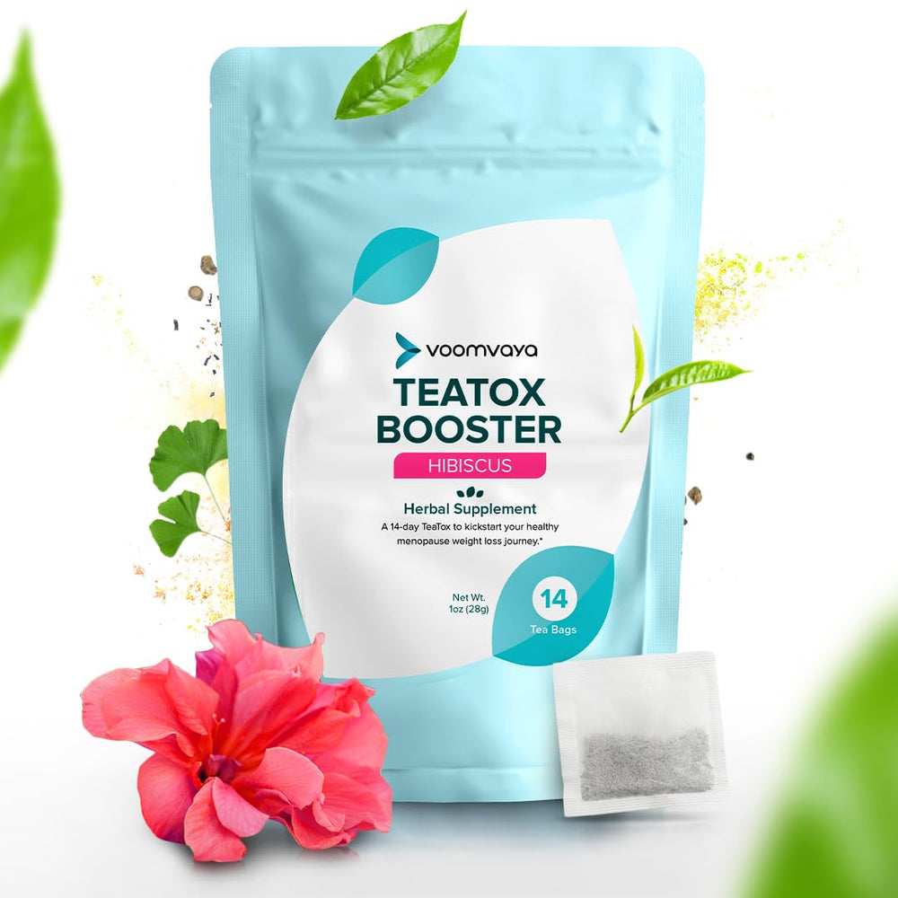 VoomVaya TeaTox Booster packaging and sachets