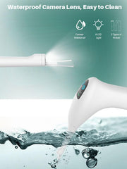 Waterproof camera with detachable suction nozzle for easy cleaning