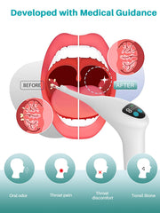 Compact home-use tonsil stone removal kit with camera