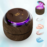 Front view of Voraiya Ultrasonic Retainer Cleaner showing the compact 200ml tank