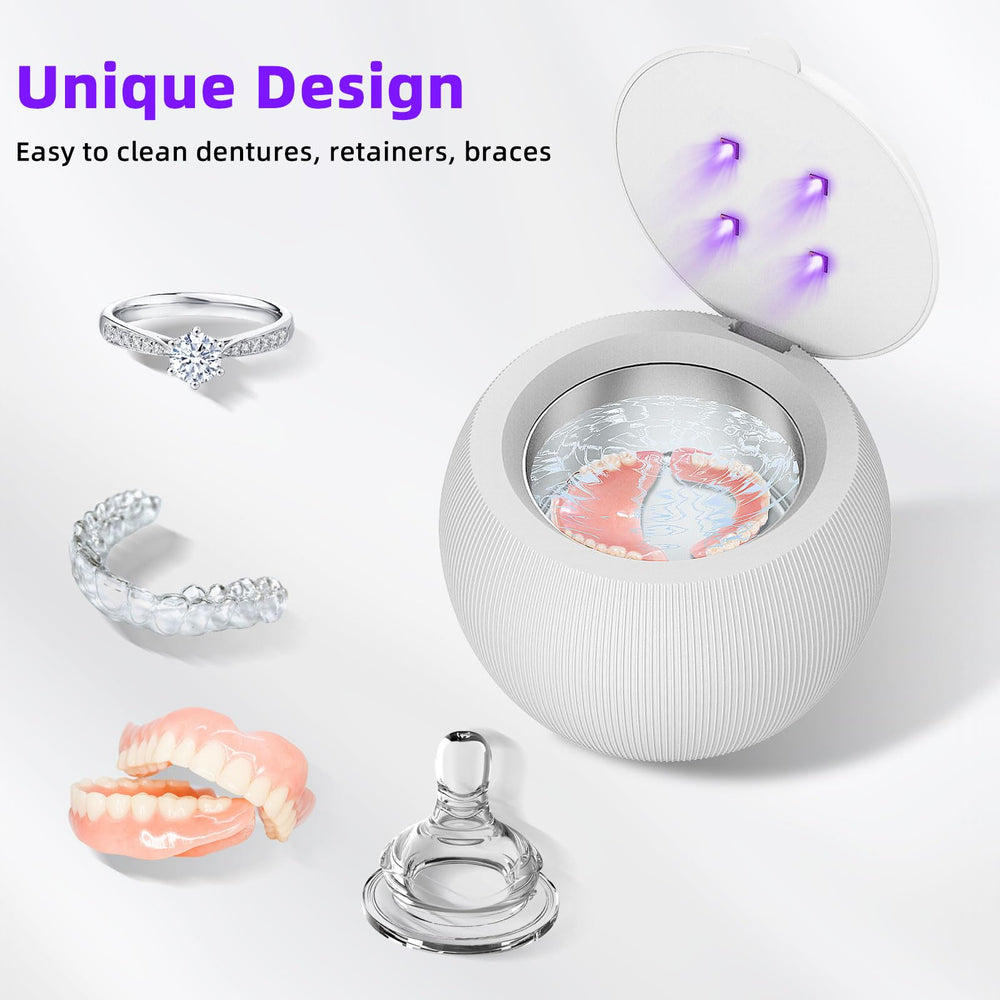 Toothbrush head cleaned by device