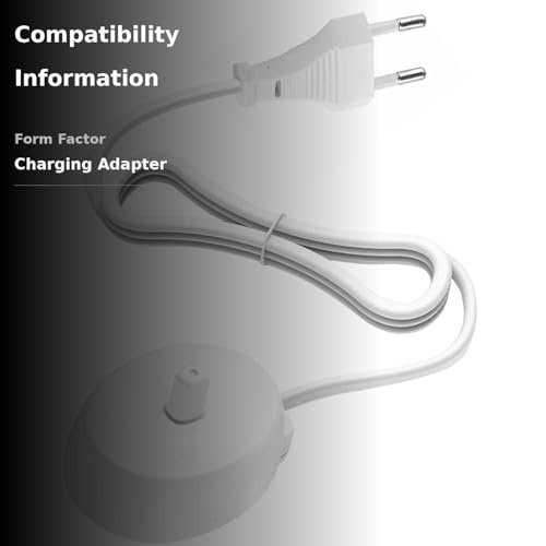 Close-up of the VTHNMPG 220V charger compatible with Oral-B Braun toothbrush charging base