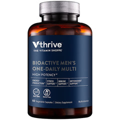 Vthrive Bioactive Men's Multivitamin bottle with 60 vegetable capsules