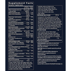Graphic showing stress relief and antioxidant support features