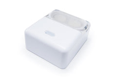 RGP contact lenses being cleaned with VueSonic device