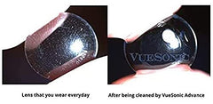 VueSonic control panel displaying cleaning status
