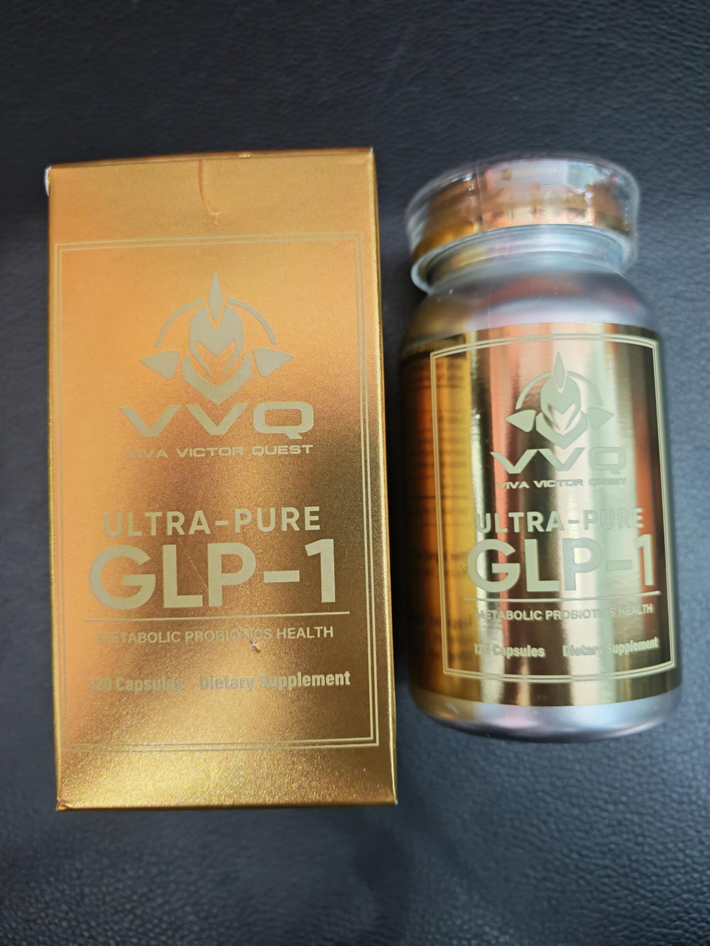 VVQ GLP-1 Supplement bottle with capsules