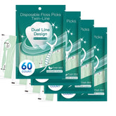 VWONST 240-count dental floss picks in multi-color pack
