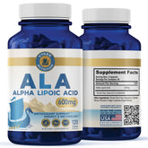 Vykee Nutrition Alpha Lipoic Acid 600mg bottle label