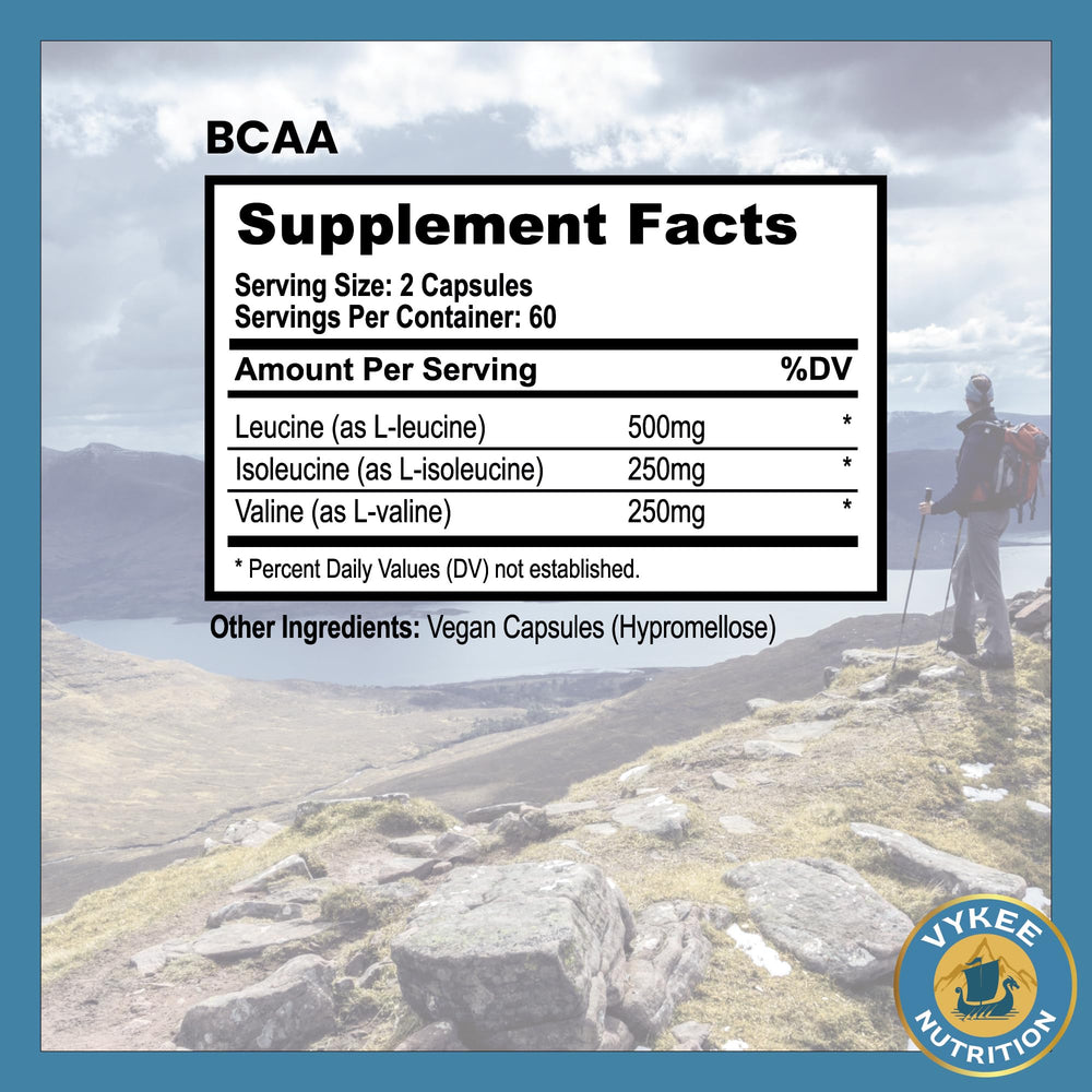 QR code on Vykee BCAA bottle for ingredient sourcing and testing