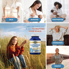 Woman taking Vykee Lactation Support capsules for daily use