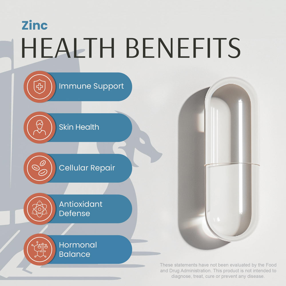 Illustration of healthy skin glow aided by zinc supplementation