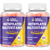 Front view of Vylarithonixa 33-in-1 methylated multivitamin gummies for women – 2 pack