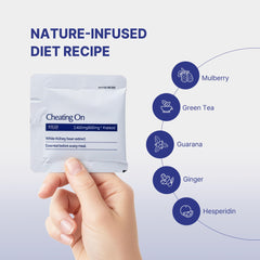 VYNEHERB Cheating On pre-meal packets for convenient daily use.