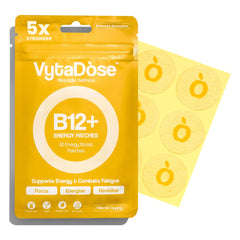 Vytadose B12+ Energy Patches packaging showing 30-day supply