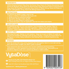 Vytadose B12+ Energy Patches product with 30-day supply