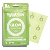 Vytadose Collagen Glow Patches packaging featuring 5X stronger formula