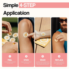 Sensitive skin warning for patch adhesive