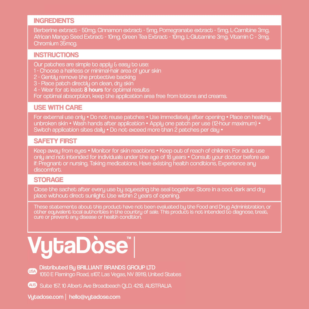 Subscribe and Save option for Vytadose patches