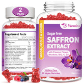 VZOXAINS Saffron Gummies main product image showing two-pack 120 count