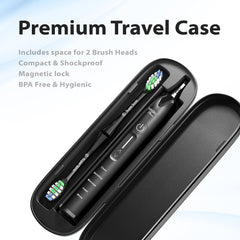 Toothbrush displaying 5 cleaning modes and 4 intensity levels