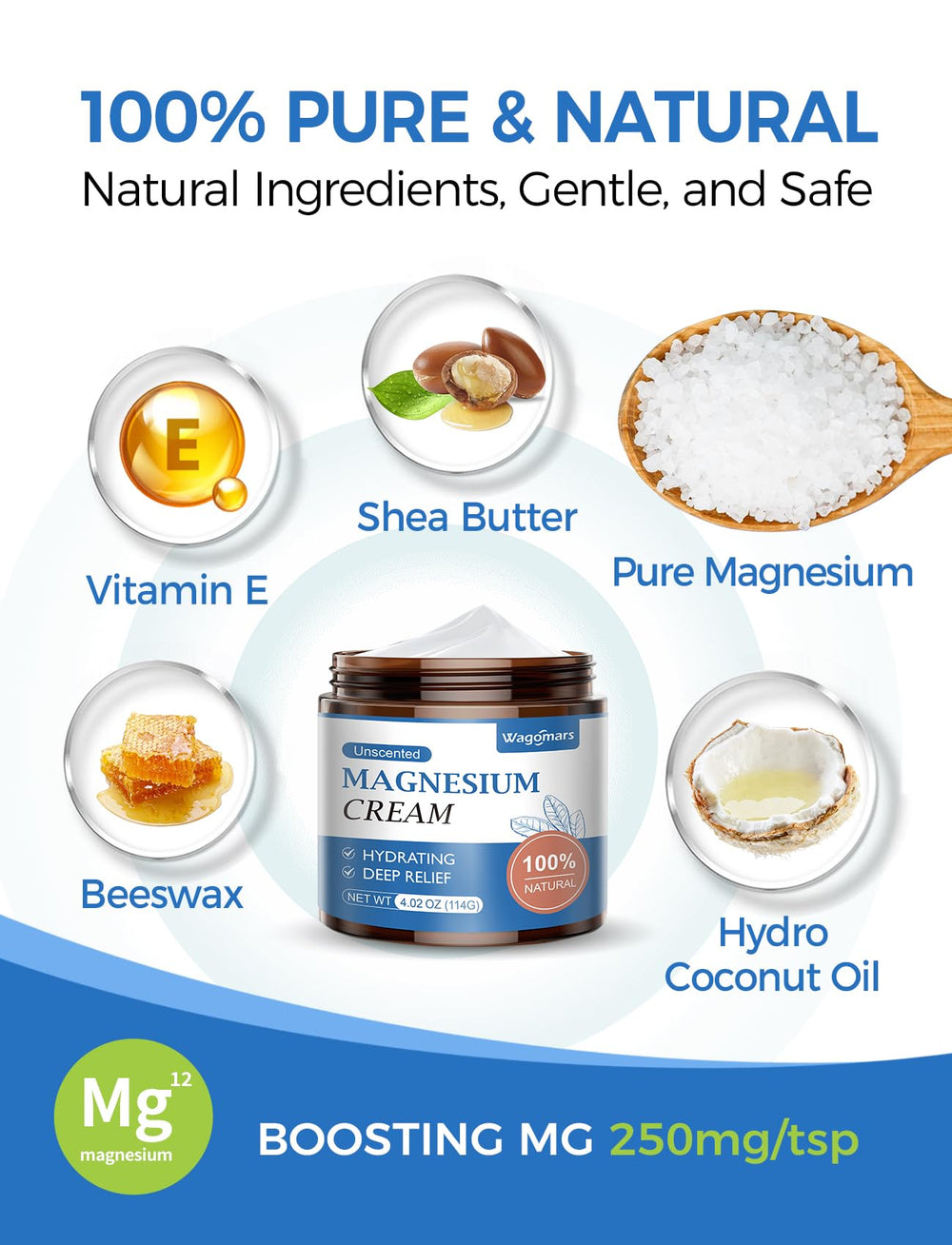 Relaxed legs after massage with magnesium cream