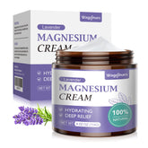 Bottle of Wagomars Magnesium Cream with lavender