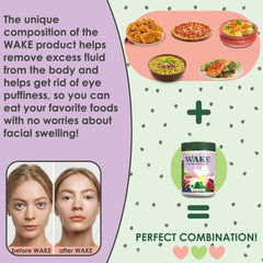 Glass of smoothie made with Wake Greens Berry blend