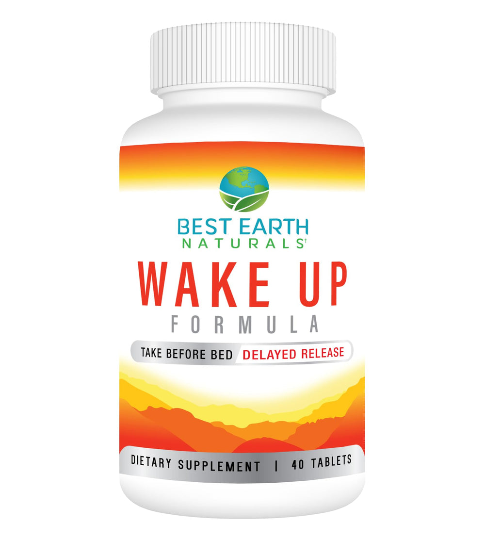 Best Earth Naturals Wake Up Formula bottle on white background