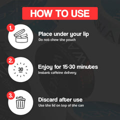 Wakey Energy Pouches 5 pack box display emphasizing bulk energy supply