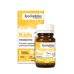 Vanilla-flavored Kyo-Dophilus Kids probiotic chewable tablet