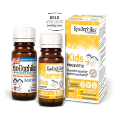 Wakunaga Kyo-Dophilus Kids packaging and product line