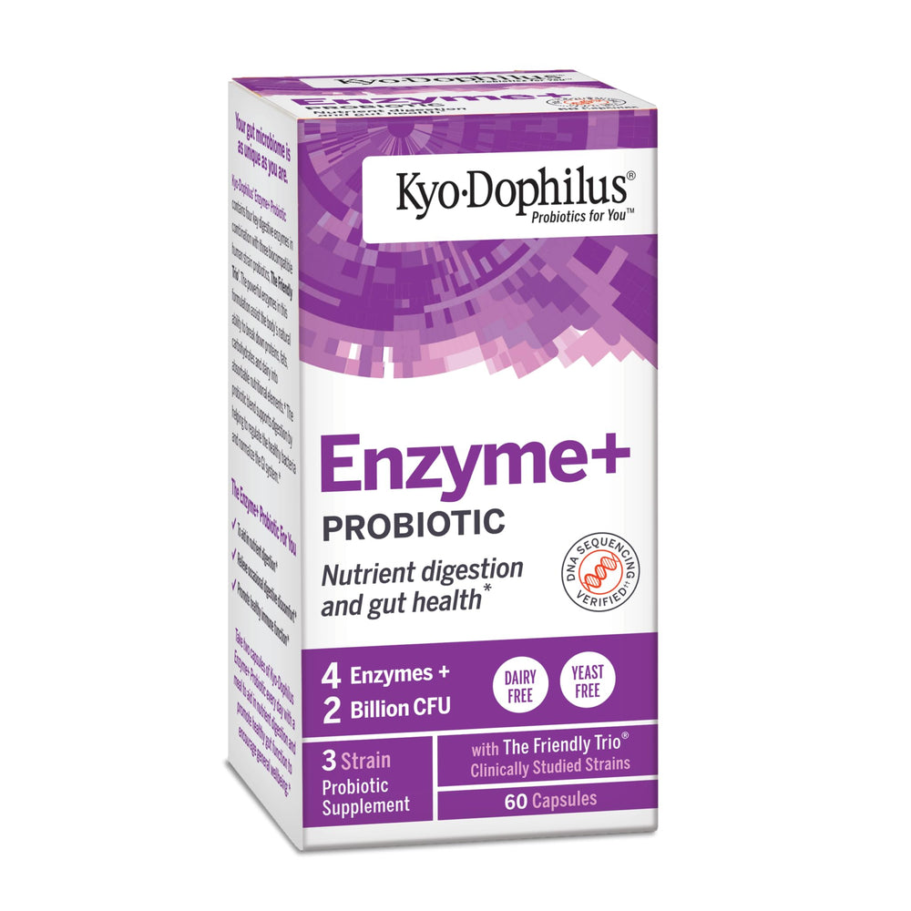 Wakunaga Kyolic Kyo-Dophilus with Enzymes heat-stable probiotic bottle