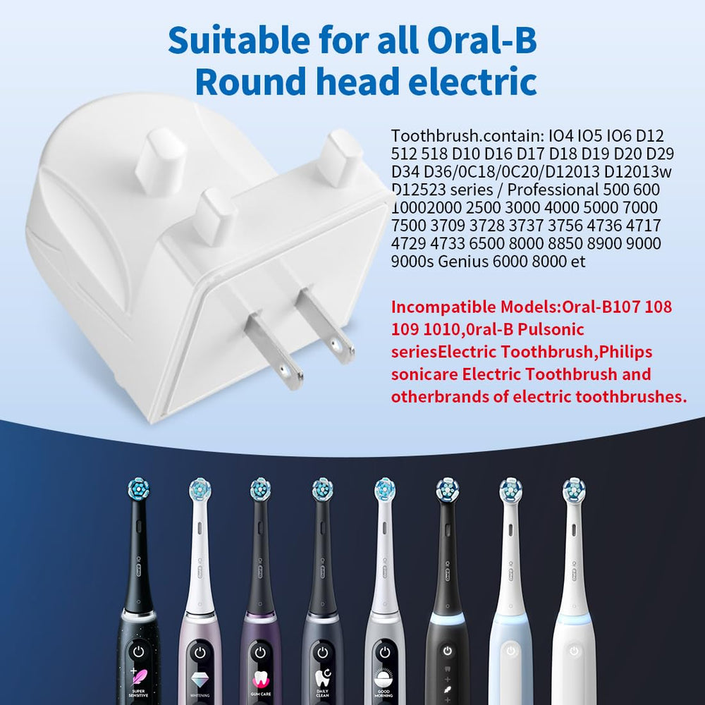 Wireless wall mount charger for Oral-B toothbrush