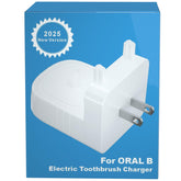 Wall-mounted white Oral-B charger base