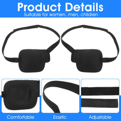 Right eye patch close-up in black