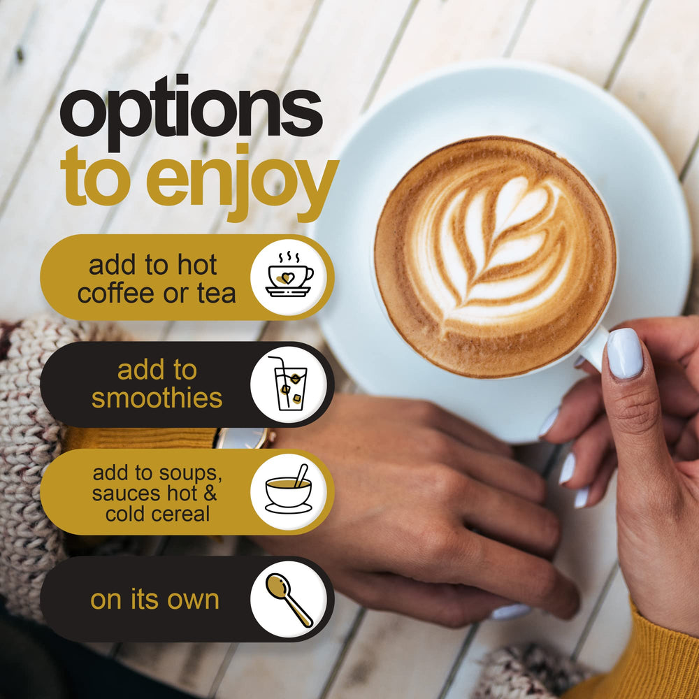 Collagen peptides and bone broth powder ingredient shot