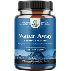 Water Away herbal diuretic pills bottle and packaging