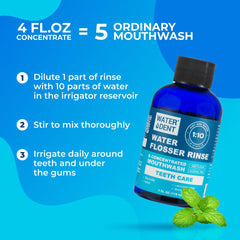 Water flossers compatible with WATER DENT rinse
