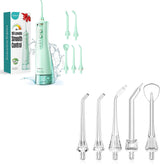 Water dental flosser with adjustable 10-level water pressure