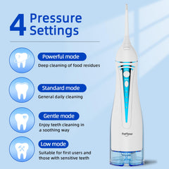 Travel portable cordless oral irrigator