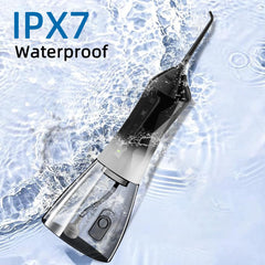 Travel bag included with the water flosser